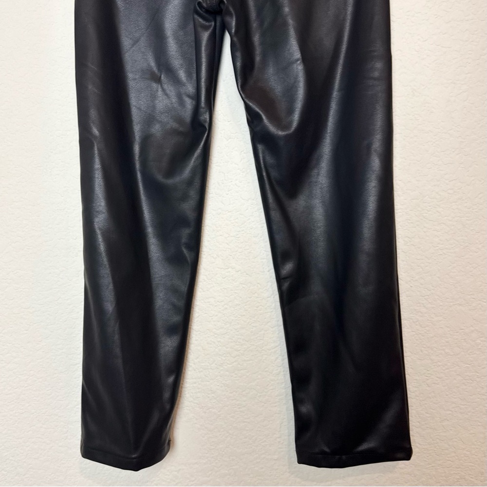 Emerson Fry Stella Faux Leather Black Pants - Picture 10 of 14